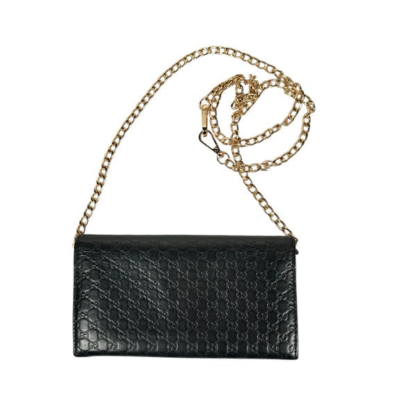 GUCCI Guccissima GG Embossed Leather Continental Wallet in black - Picture 3 of 13